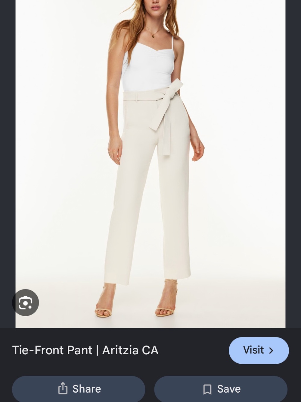 Wilfred Tie-Waist Pants in powder blue